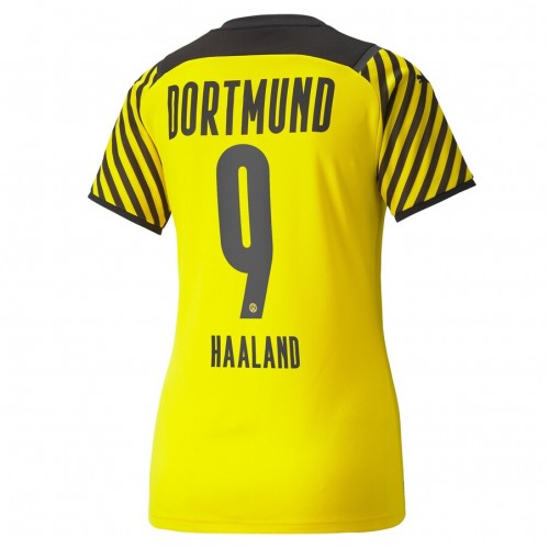 BVB Borussia Dortmund Dres Erling Haaland 9 Ženska Domaći 2021/22 Kratkih Rukava BVB Borussia Dortmund Dres Erling Haaland 9 Ženska Domaći 2021/22 Kratkih Rukava